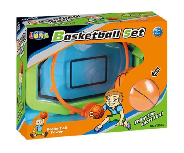 Basketbalový set s doskou a loptou