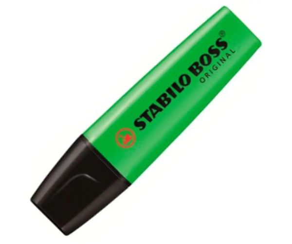 Stabilo: BOSS Original zvýrazňovač v zelenej farbe 2-5mm