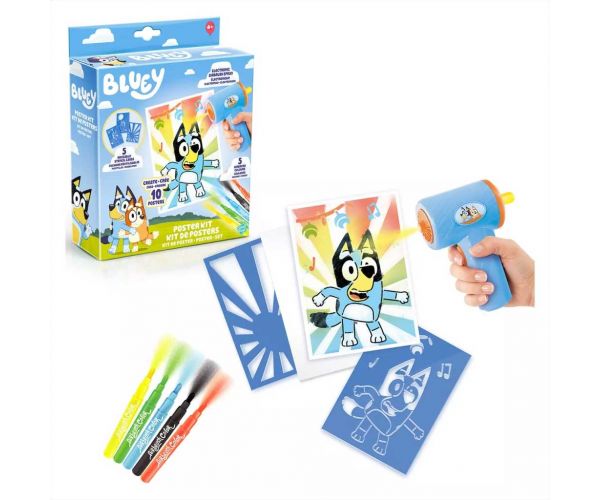 Bluey Airbrush Art posterový set na tvorbu