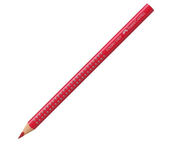 Faber-Castell: Jumbo Grip 2001 farebná ceruzka tmavo-červená
