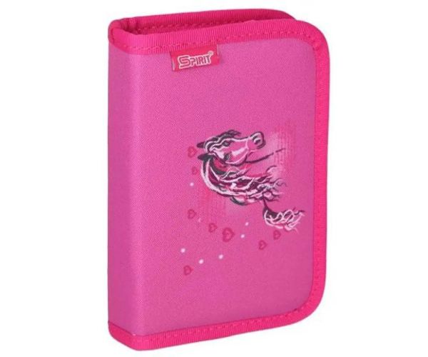 Spirit: Kone ergonomická školská taška s 3D vzorom a LED svetlom 5-dielny set 34x22x41cm