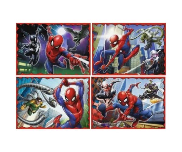 Hrdinský Spidermna 4v1 puzzle 70-54-48-35dielne - Trefl