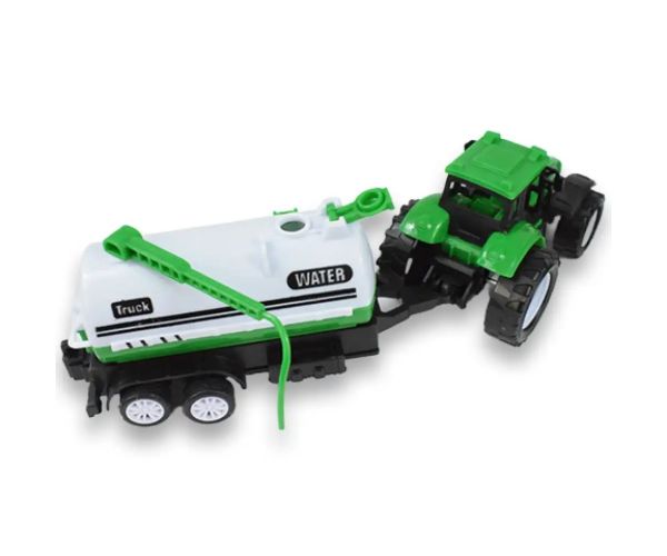 Farm Truck: Dvojdielny zelený set, traktor s prívesom
