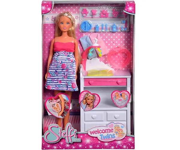Steffi Love: Tehotná Steffi Love bábika s príslušenstvom- Simba Toys