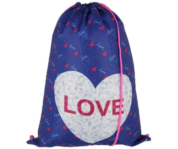 Spirit: Heart love 5 dielny set, školská taška s doplnkami a LED svetlom