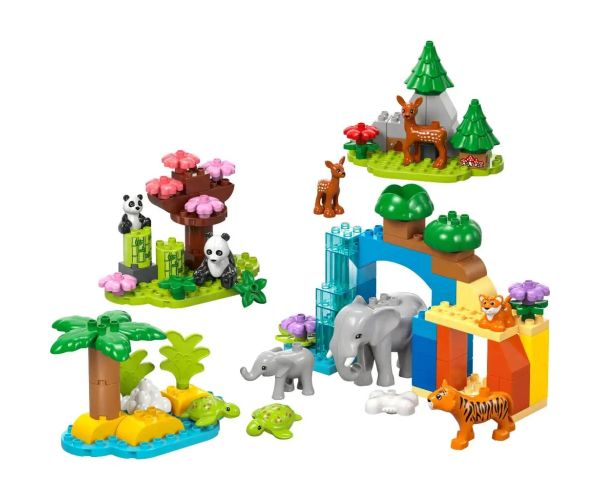 LEGO® DUPLO®: 3 v 1 rodiny zvierat vo voľnej prírode (10446)