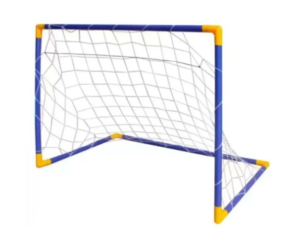 Súprava sieťovej futbalovej bránky s loptou a pumpou
