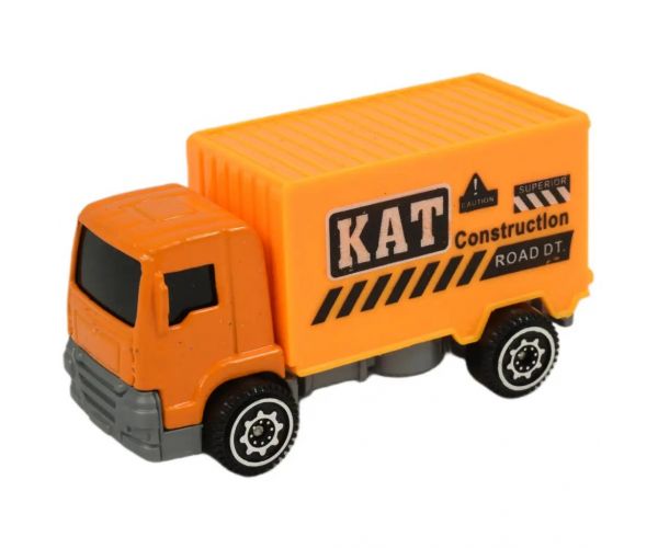Alloy Car: 6-dielny set stavebných autíčok 8cm