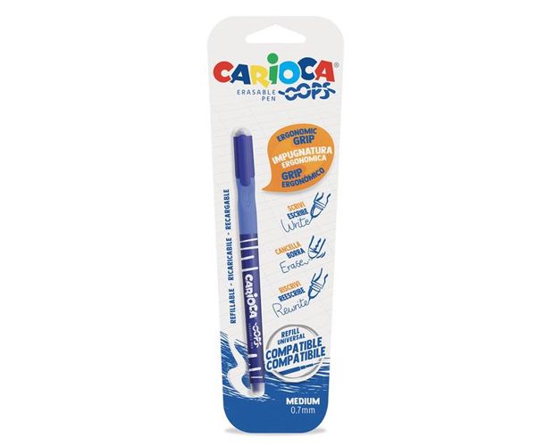Oops modré zmazateľné pero 0,7mm - Carioca