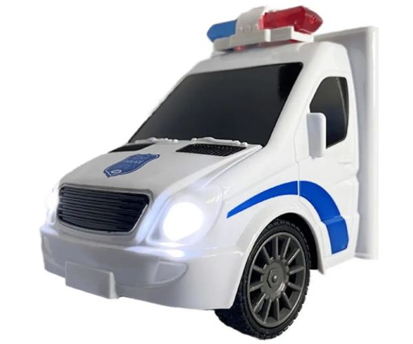 RC Policajný mikrobus na diaľkové ovládanie, so svetlom a zvukom 1:18  20cm