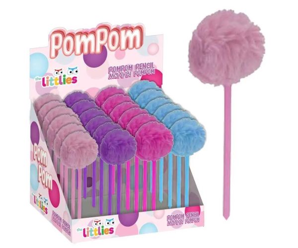 Luna: Pom-Pom guľôčkové pero v štyroch farbách 1ks