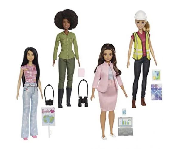 Barbie: Spoločne pre zem, kariérne bábiky 4ks v balení - Mattel