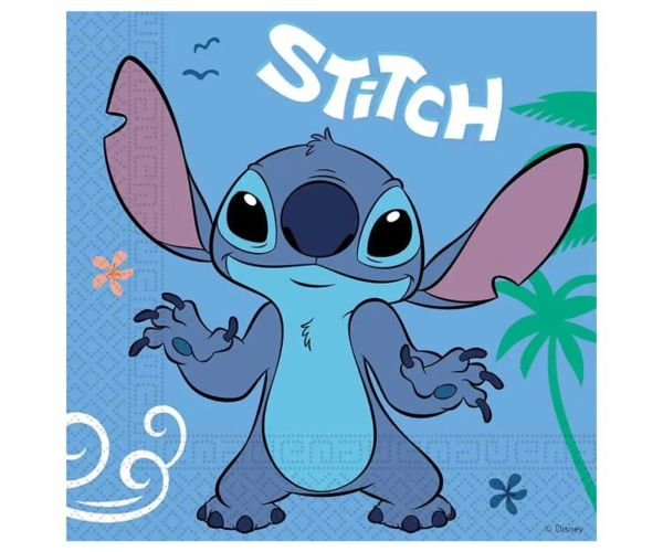 Disney+Stitch 2-vrstvové papierové servítky, balenie 20 ks