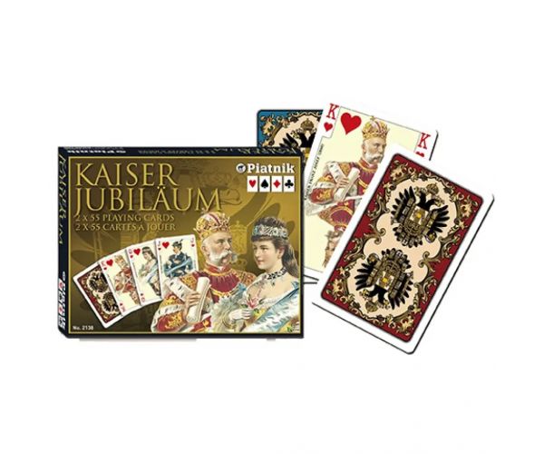 Luxusné žolíkové karty - Kaiser Jubiläum 2x55 kariet - Piatnik