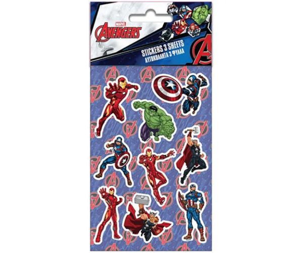 Marvel Avengers set nálepiek 8x12cm 5 hárkov