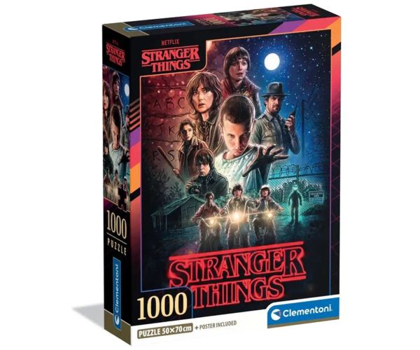 Puzzle Stranger Things 1. séria 1000 ks s plagátom - Clementoni