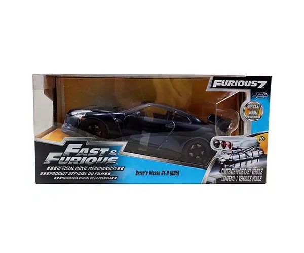 Rýchlo a zbesilo: Brians Nissan GT-R (R35) model auta 1/24 - Simba Toys