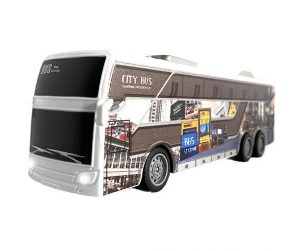 RC Travel City Autobux so svetlom na diaľkové ovládanie 27MHz 1/32  25 cm