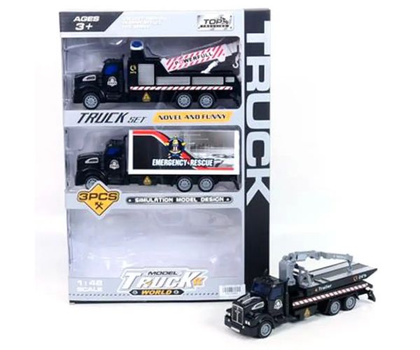 Naťahovací záchranný kamión trojdielny set 1:48