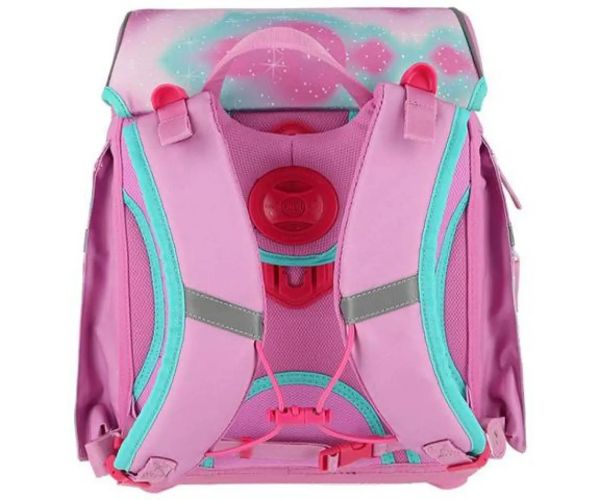 Spirit: Unikorn ergonomická školská taška s 3D vzorom a LED svetlom 5-dielny set 34x22x41cm