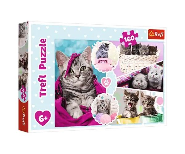 Milé mačky 160 dielne puzzle - Trefl