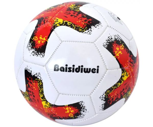 Futbalová lopta s umelej kože s krížovým vzorom 23 cm