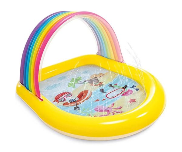 Intex: Dúhový striekajúci bazén 147x130x86cm