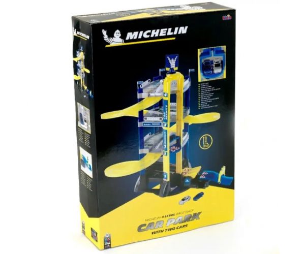 Michelin poschodová garáž, set s autami