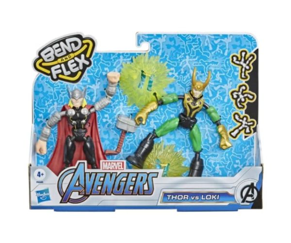 Avengers Bend and Flex Thor vs. Loki figura set - Hasbro
