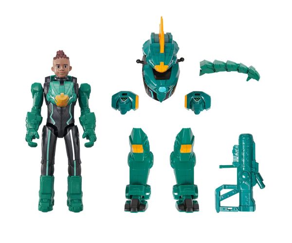Quantum Heroes: Dinoster Oz akčná figúrka so zeleným brnením 20 cm