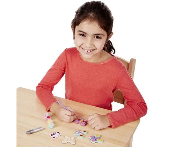 Motýliky set na vyhotovenie drevených magnetov na chladničku - Melissa & Doug