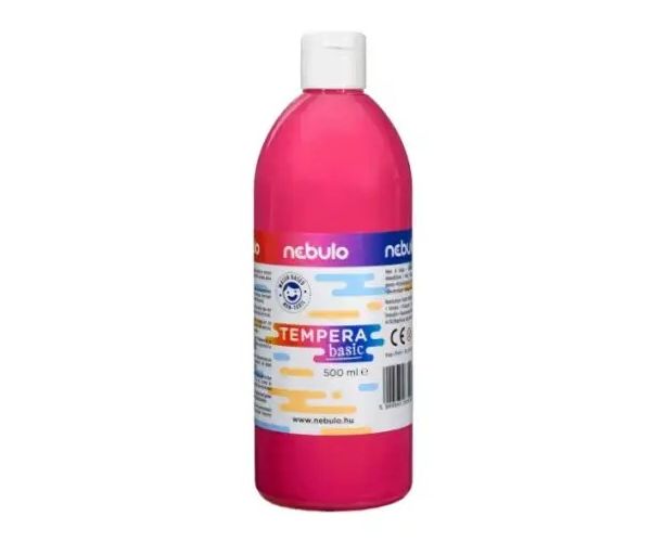 Nebulo: Ružová tekutá tempera vo fľaši 500ml