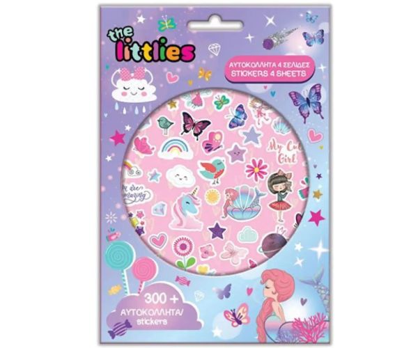 The Littlies: Dievčenský set nálepiek 300ks
