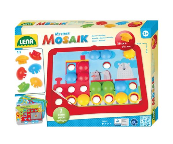 LENA: Mosaik Prvý bodkový herný set - Vozidlá