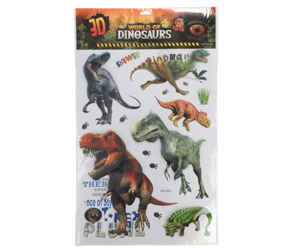 3D Svet dinosaurov dinosaurová nástenná samolepka set s plagátom