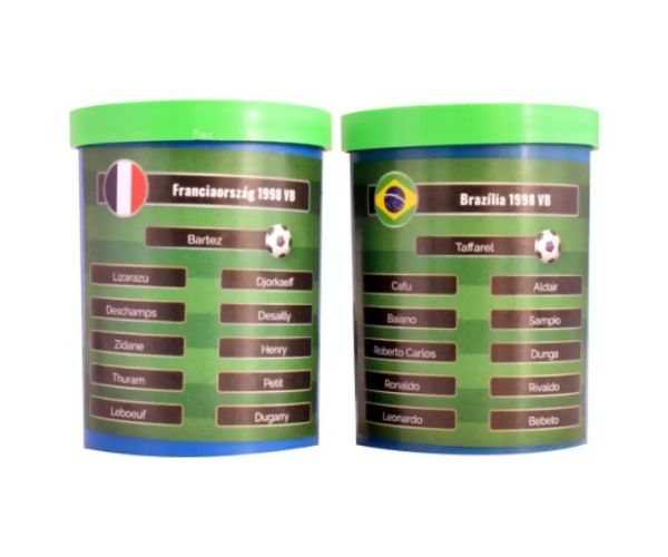 Zahrajte si znovu finále MS 1998! gombíkový futbal Francúzsko-Brazília s darčekovým tímom