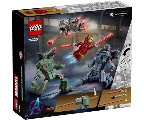 LEGO® Marvel: Iron Man a War Machine vs. Hammer drony (76320)