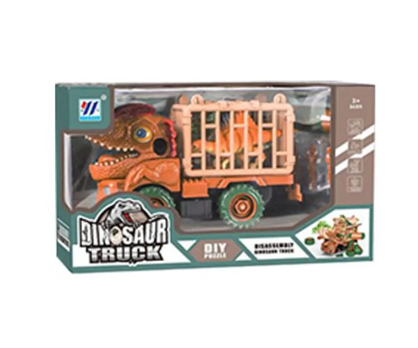 Dino rozoberateľné auto s klietkou 2 druhy