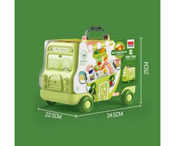 Supermarket herná súprava v kolieskovom úložisku 37ks
