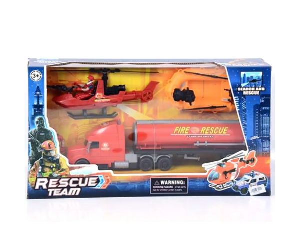 Rescue Team hasičský set s gumovým člnom