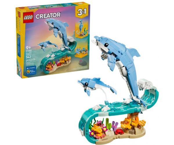 LEGO® Creator: Morské zvieratá: Úžasné delfíny (31385)