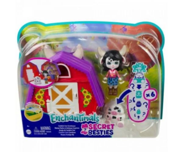 Enchantimals: Telis-Tele Kuckó kravičková sada - Mattel