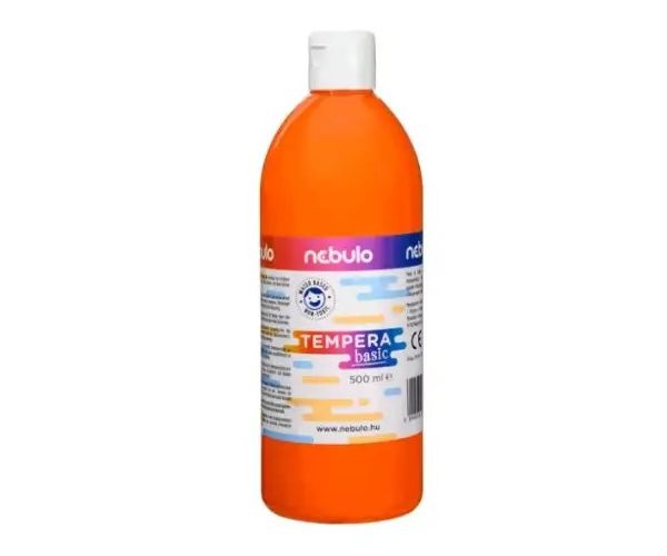 Nebulo: Oranžová tekutá tempera vo fľaši 500ml