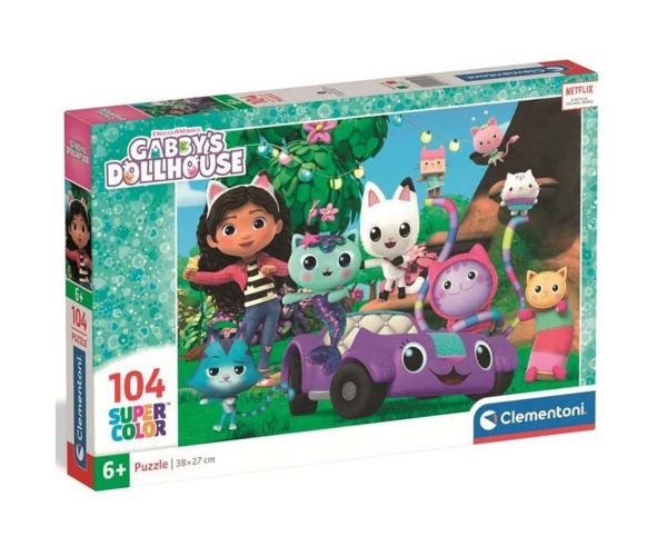Gabi bábkový domček 104ks supercolor puzzle - Clementoni