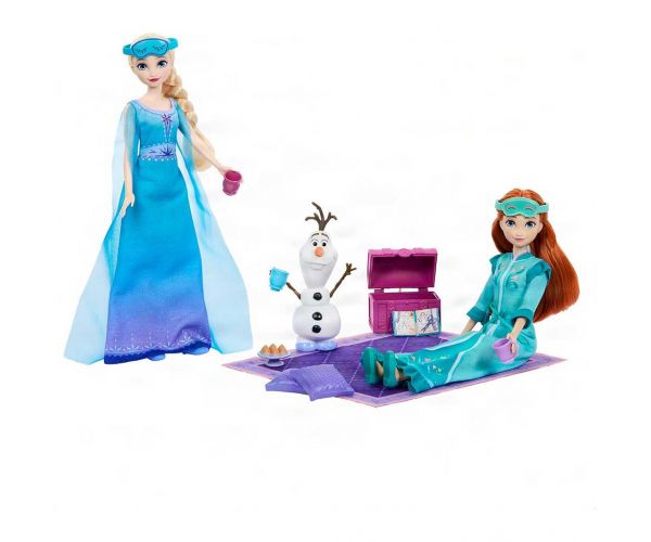 Ľadové kráľovstvo: Kráľovský pyžamový večierok herný set - Mattel