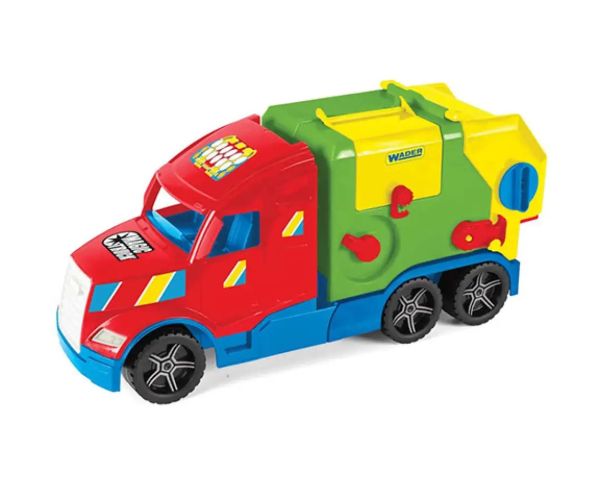 Magic Truck: Smetiarske auto s fluorescenčnými lampami 60cm - Wader