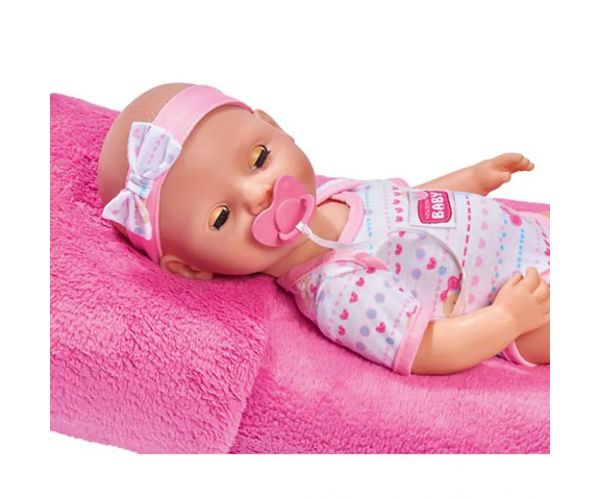 New Born Baby cikajúca bábika s príslušenstvom 43cm - Simba Toys