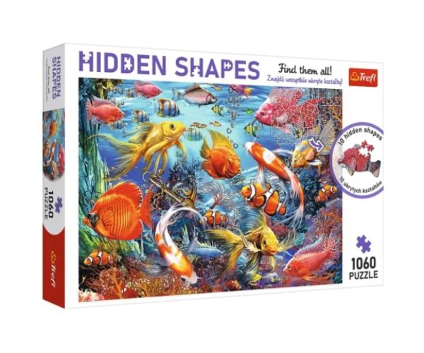 Hidden Shapes: Podvodný svet 1000 dielne puzzle - Trefl