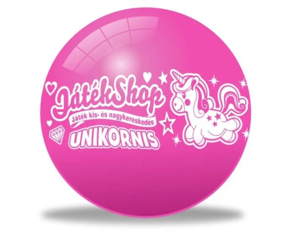 Unicorn ružová gumová lopta 22cm