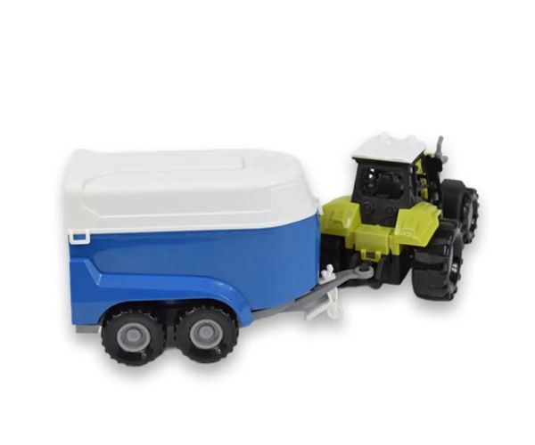 Farm Truck: Traktor s prívesom na prepravu koňa so svetlom a zvukom 23cm